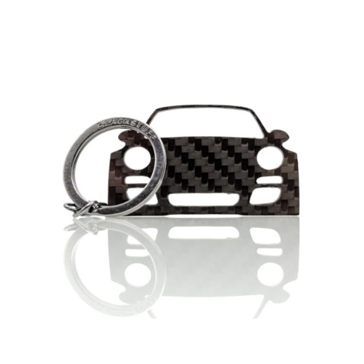Karbonszálas (genuine carbon fiber) kulcstartó, modell: 997 Carrera Targa Turbo 911 2014-2012