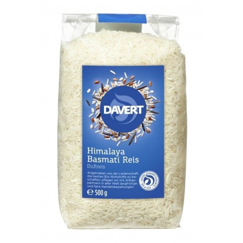 Orez basmati alb bio 500g, Davert