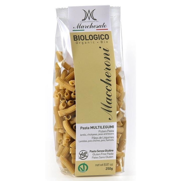 Paste Maccheroni cu Legume Fara Gluten Bio Marchesato 250gr