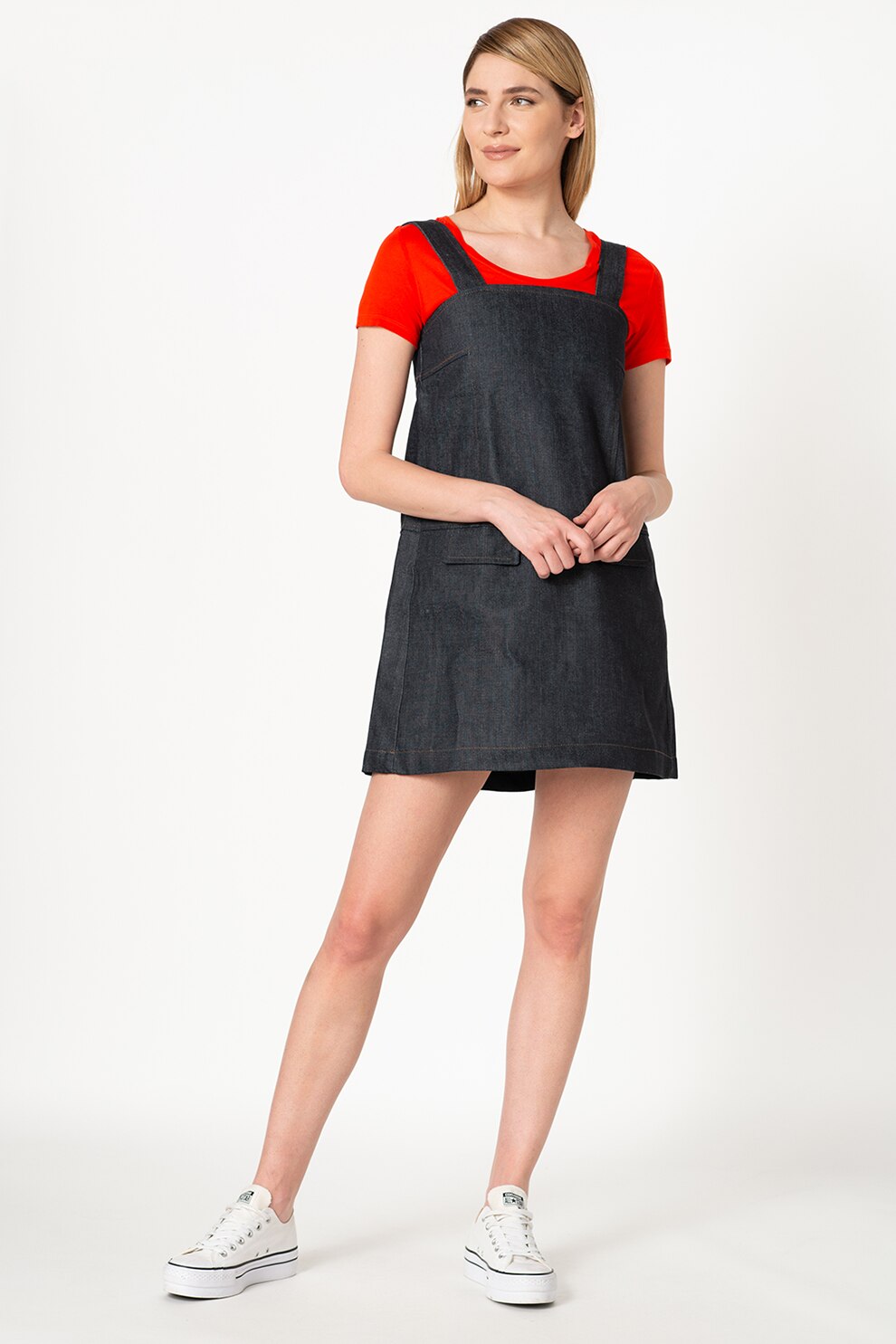 Antonia M, Sarafan din denim, Bleumarin inchis