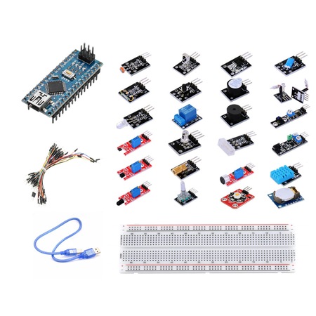 Pachet Arduino Nano+ Kit 24 senzori - eMAG.ro