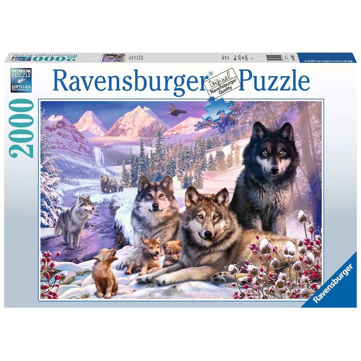 Ravensburger Puzzle - Farkasok télen, 2000 db