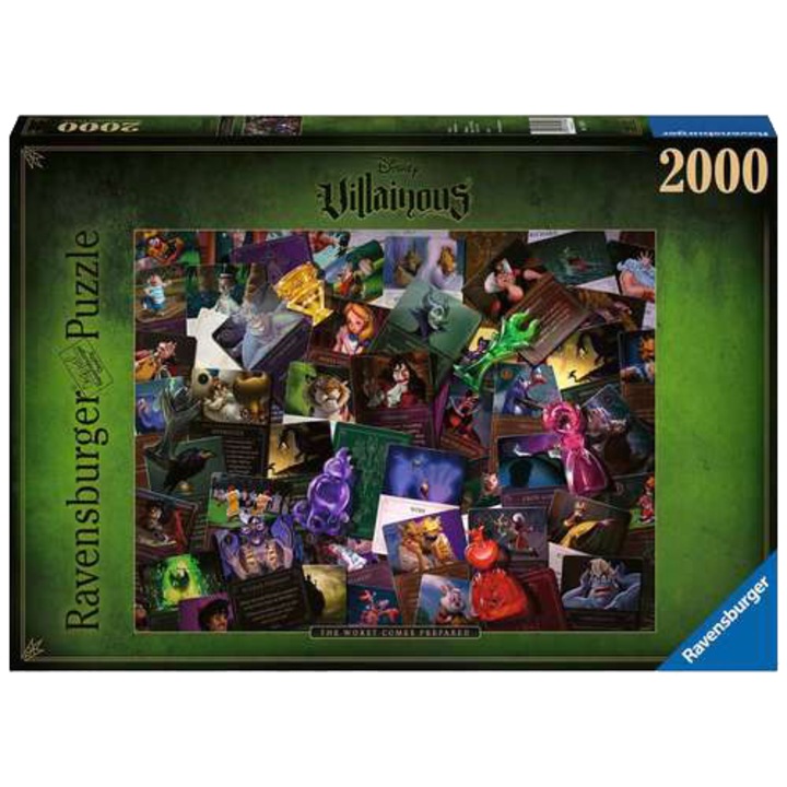 Пъзел Ravensburger - Злодеите на Дисни, 2000 части