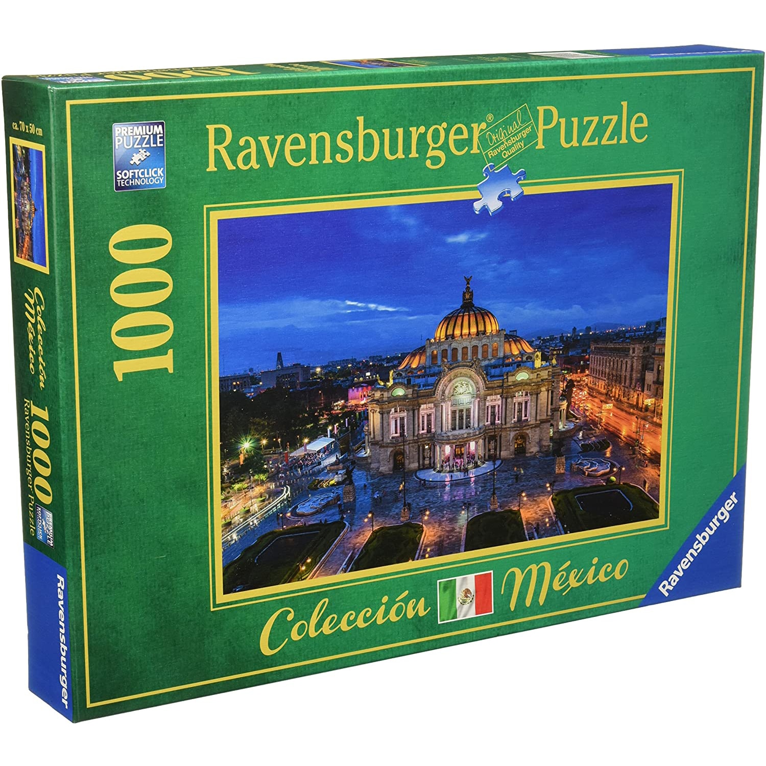 Puzzle Ravensburger - Palatul de arta din Mexic, 1000 piese