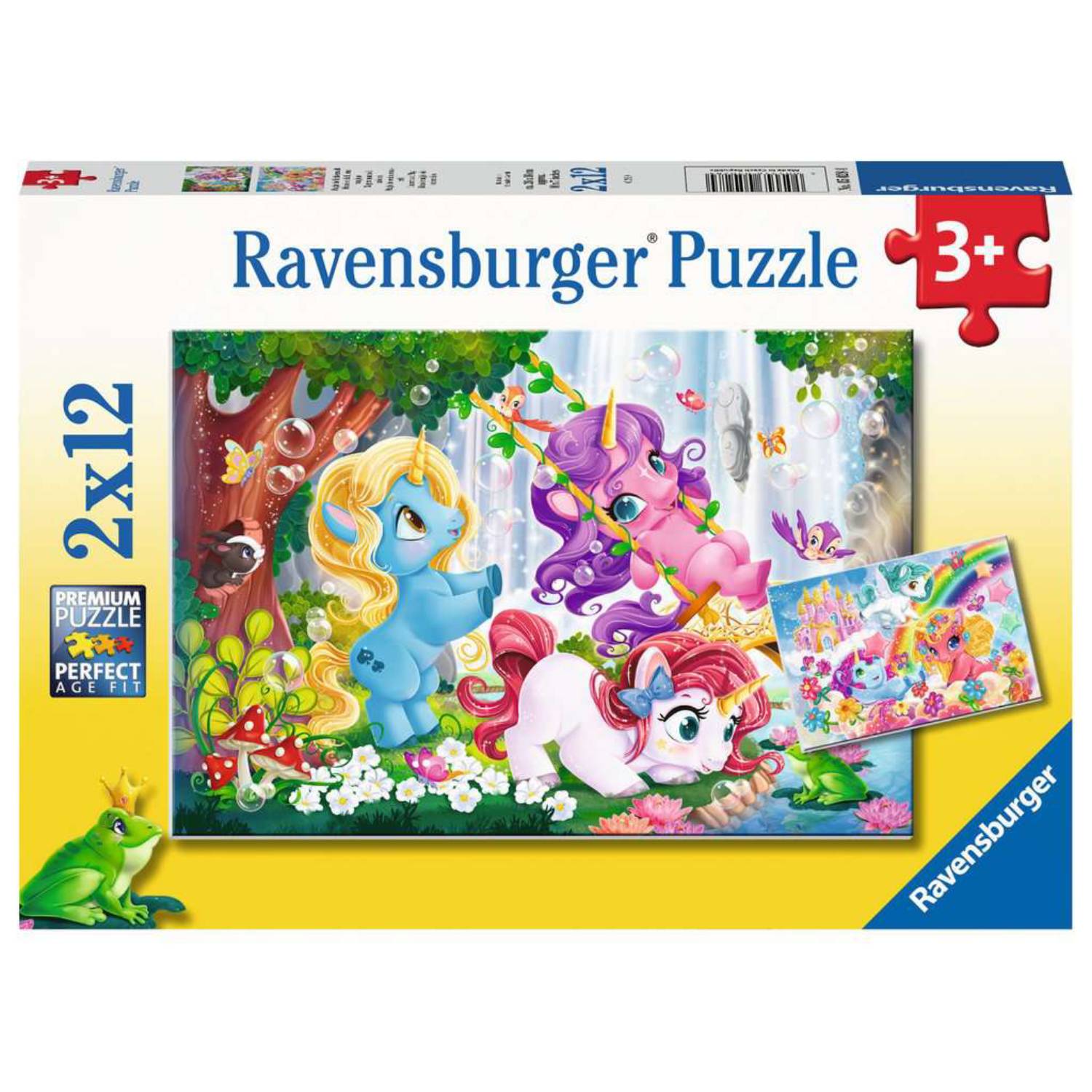 Puzzle Ravensburger - Unicorni magici, 2x12 piese