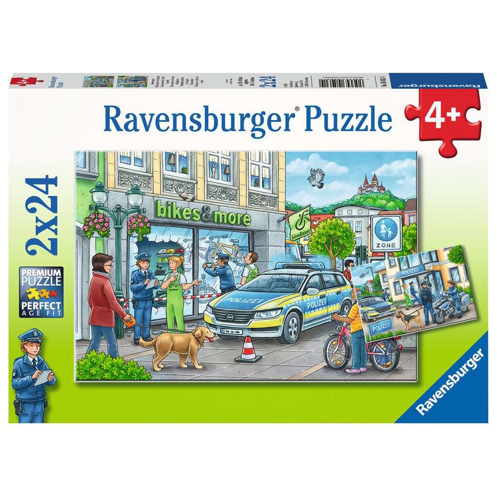 Puzzle Ravensburger - Ancheta politie, 2x24 piese