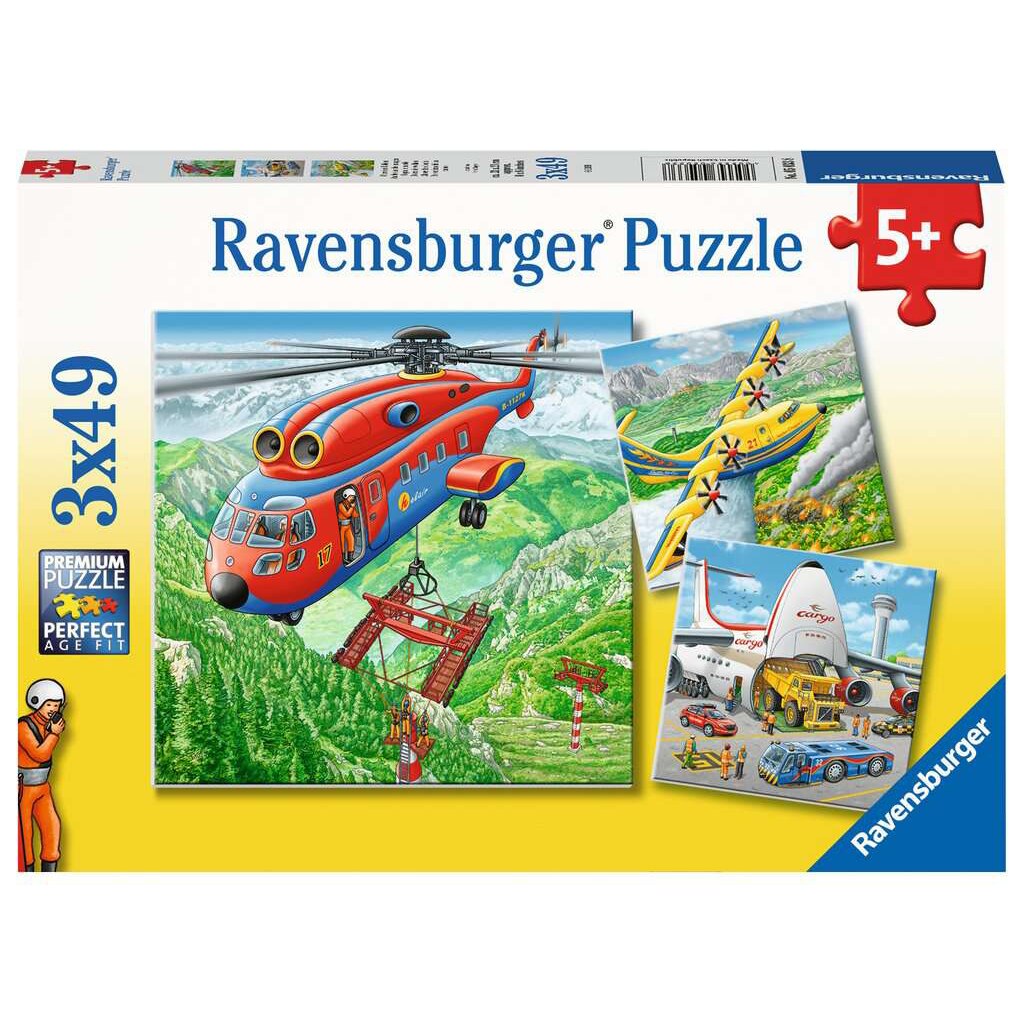 Puzzle Ravensburger - Deasupra norilor, 3x49 piese
