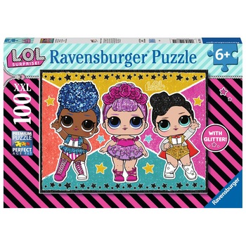 Puzzle Ravensburger XXL - L.O.L. Surprise!, 100 piese Puzzle Ravensburger XXL - L.O.L. Surprise!, 100 piese