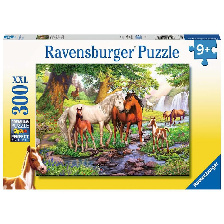 Ravensburger XXL puzzle - Lovas család a folyónál, 300 darab