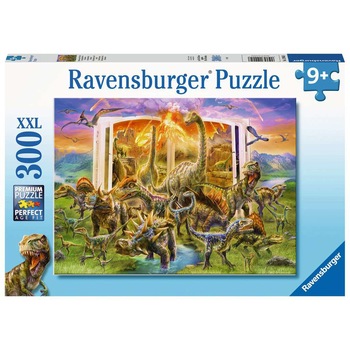 Puzzle Ravensburger XXL - Cartea dinozaurilor, 300 piese Puzzle Ravensburger XXL - Cartea dinozaurilor, 300 piese