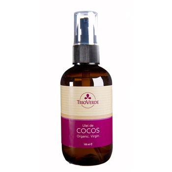 Ulei de cocos BIO virgin presat la rece pentru corp Trio Verde, 100ml Ulei de cocos BIO virgin presat la rece pentru corp Trio Verde, 100ml