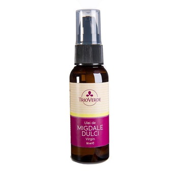 Ulei de migdale dulci virgin Trio Verde, 50 ml Ulei de migdale dulci virgin Trio Verde, 50 ml