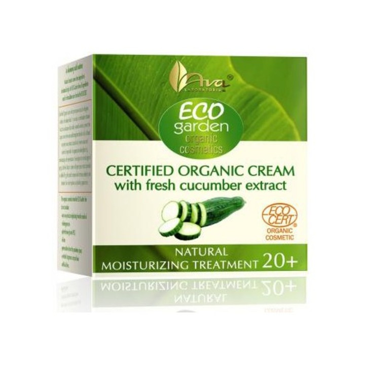 Crema de zi Ava Laboratorium Eco Garden hidratanta cu extract de castravete
