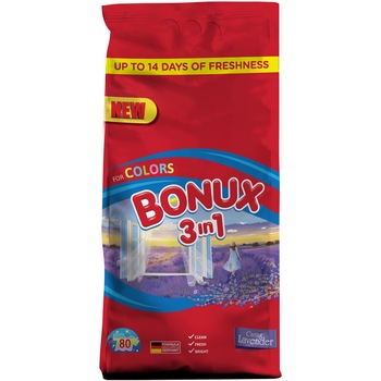 Detergent automat Bonux 3in1 Color Lavanda, 80 spalari, 8 kg