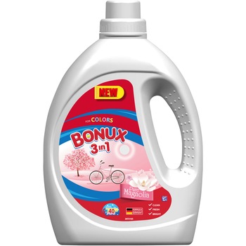 Detergent lichid Bonux 3in1 Color Magnolia, 40 spalari, 2.2 l Detergent lichid Bonux 3in1 Color Magnolia, 40 spalari, 2.2 l