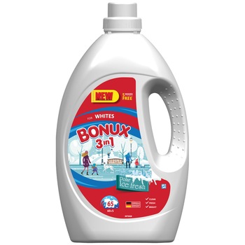Detergent lichid Bonux 3in1 Ice Fresh, 65 spalari, 3.575 l Detergent lichid Bonux 3in1 Ice Fresh, 65 spalari, 3.575 l