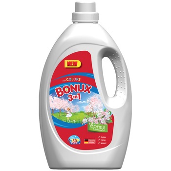 Detergent lichid Bonux 3in1 Color Spring Freshness, 50 spalari, 2.75 l Detergent lichid Bonux 3in1 Color Spring Freshness, 50 spalari, 2.75 l