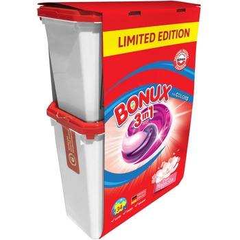 Detergent capsule Bonux 3in1 Pure Magnolia, 34 spalari, 34 buc Detergent capsule Bonux 3in1 Pure Magnolia, 34 spalari, 34 buc