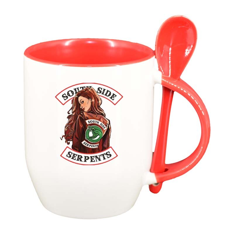 Cana Riverdale, South Side Serpents cu lingurita, interior rosu, 330ml, D1313