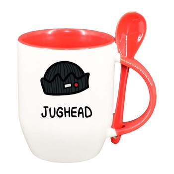 Cana Riverdale, South Side Serpents cu lingurita, interior rosu, 330ml, D1314 Cana Riverdale, South Side Serpents cu lingurita, interior rosu, 330ml, D1314