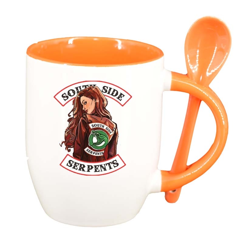 Cana Riverdale, South Side Serpents cu lingurita, interior portocaliu, 330ml, D1313