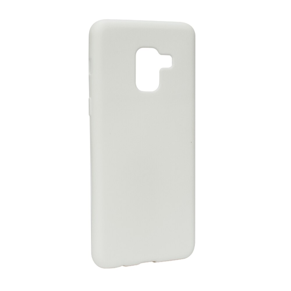 Husa de protectie Samsung Galaxy A5 2018, rezistenta la uzura, anti-alunecare, din silicon Premium, Alb