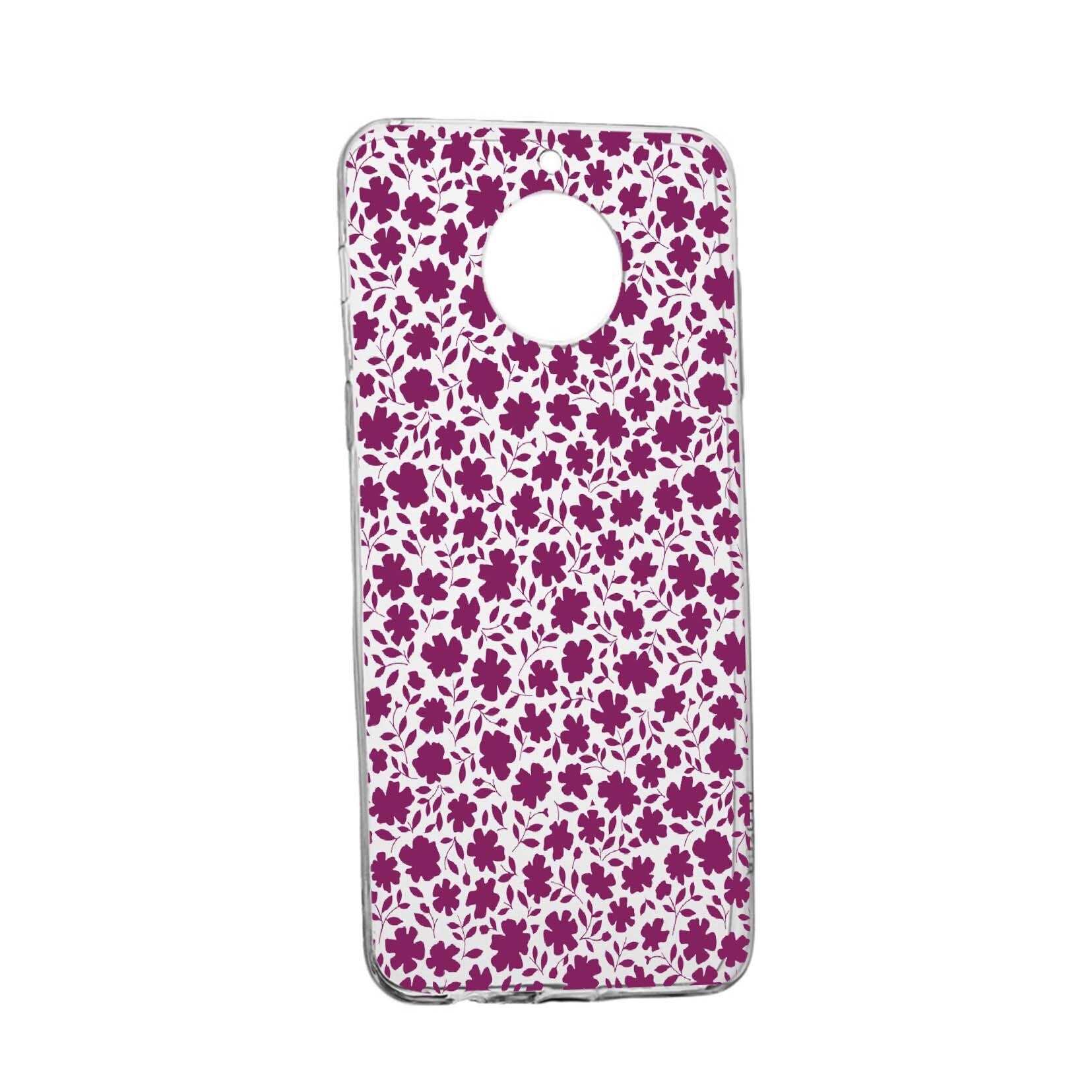 Husa Flowers Pattern, pentru Nokia 7.2, rezistenta la uzura, anti-alunecare, din silicon Premium, 627