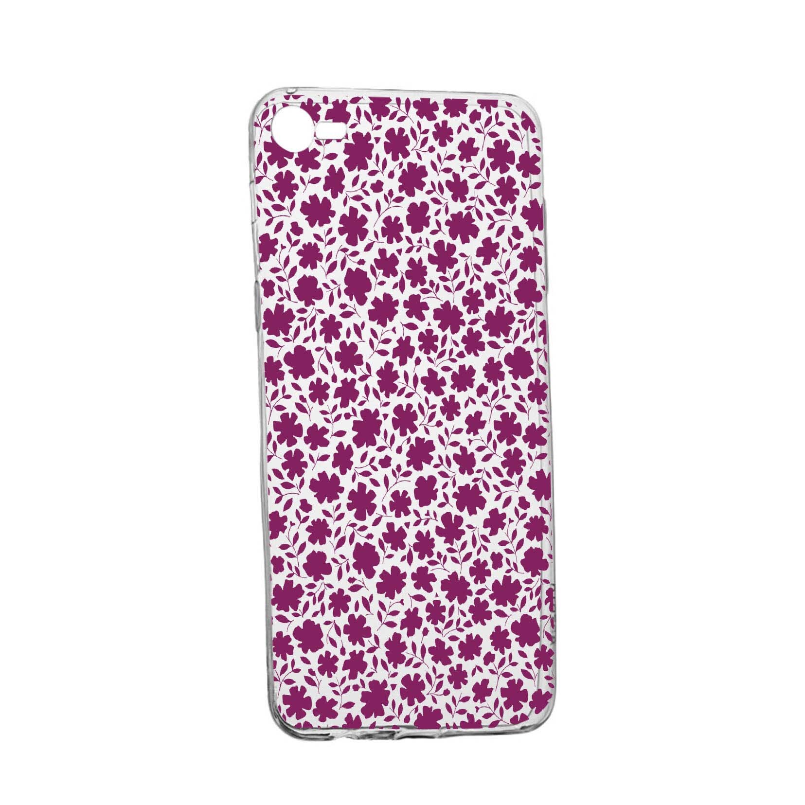 Husa Flowers Pattern, pentru HTC Desire 12, rezistenta la uzura, anti-alunecare, din silicon Premium, 627
