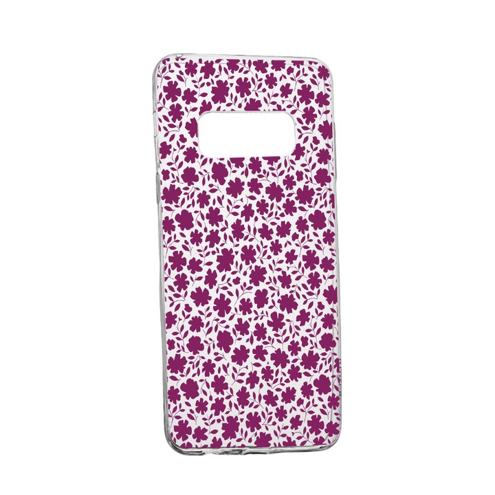Husa Green Flowers Pattern, pentru Samsung Galaxy Note 9, rezistenta la uzura, anti-alunecare, din silicon Premium, 632