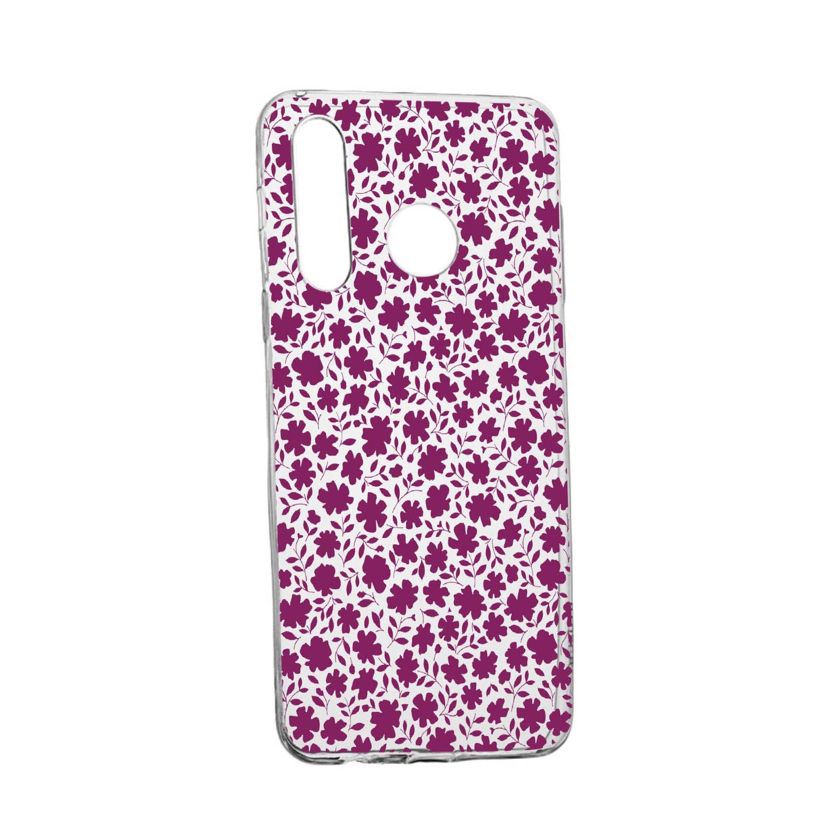 Husa Green Flowers Pattern, pentru Samsung Galaxy A30, rezistenta la uzura, anti-alunecare, din silicon Premium, 632