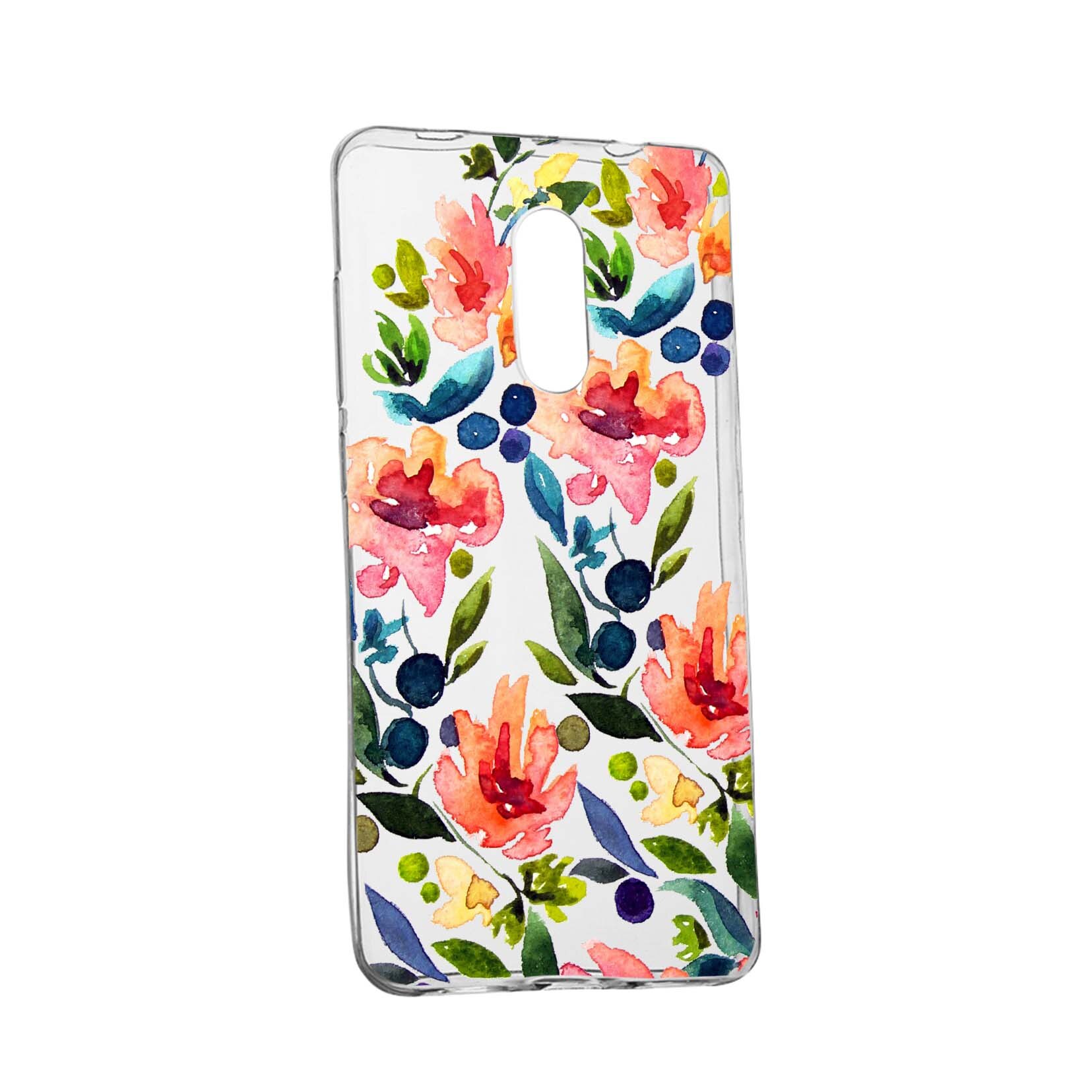 Husa Flowers Spring, pentru Nokia 7.1 Plus, rezistenta la uzura, anti-alunecare, din silicon Premium, 628