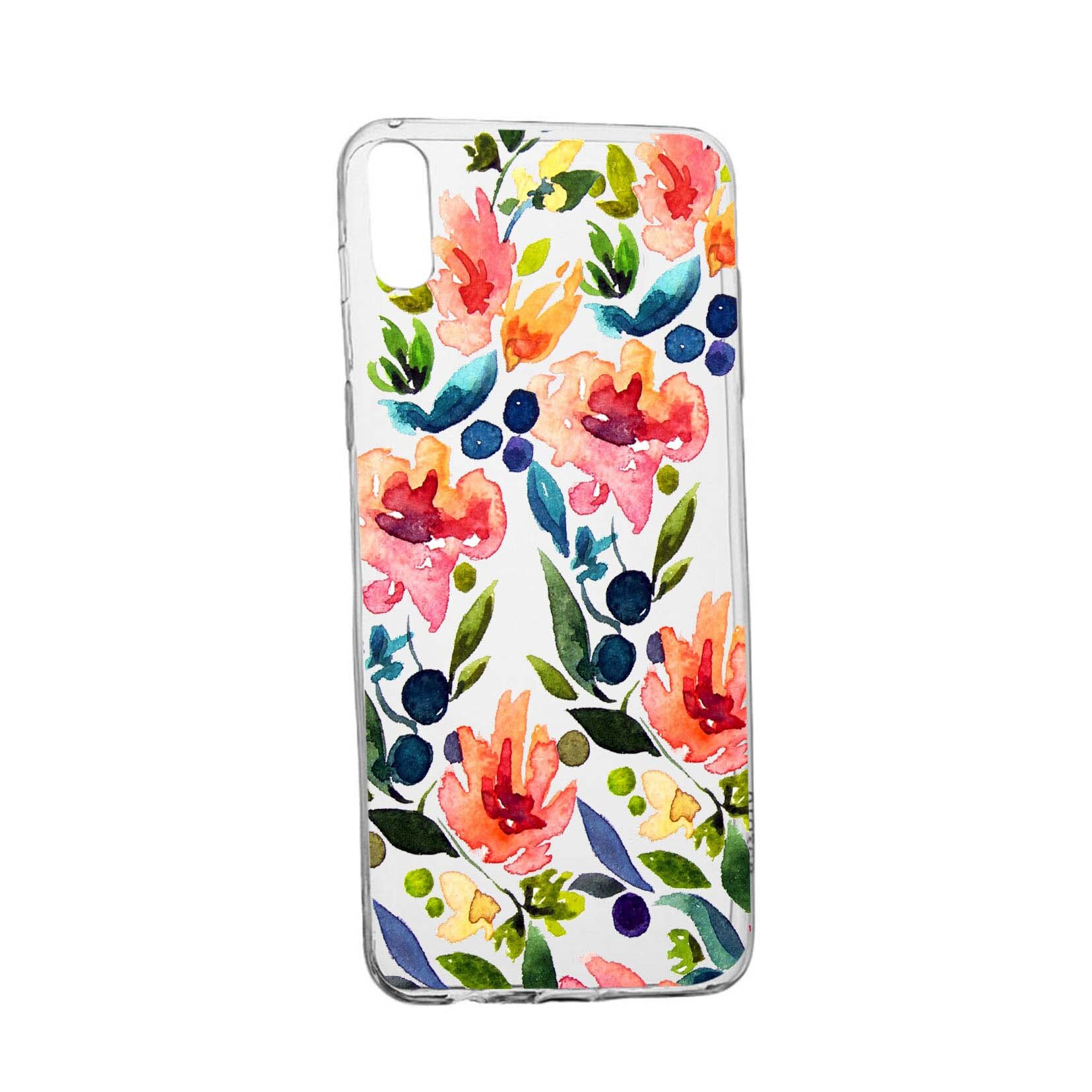 Husa Flowers Spring, pentru Apple iPhone XR, rezistenta la uzura, anti-alunecare, din silicon Premium, 628