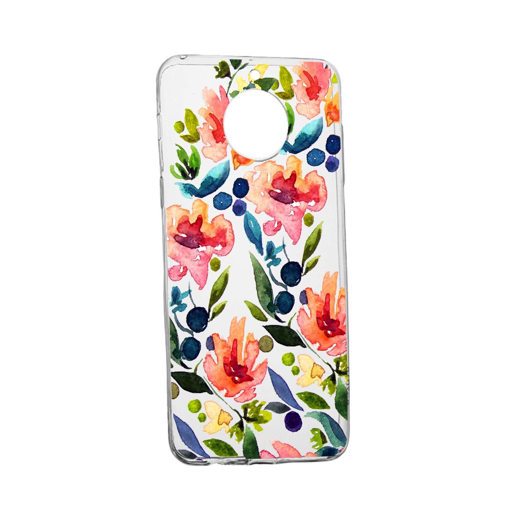 Husa Flowers Spring, pentru Nokia 7.2, rezistenta la uzura, anti-alunecare, din silicon Premium, 628