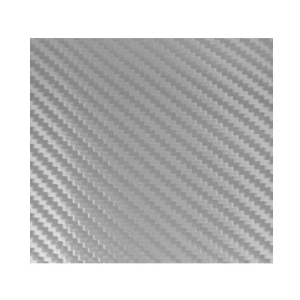 Folie autocolant carbon 3D argintiu, 3 m x 1.52 m