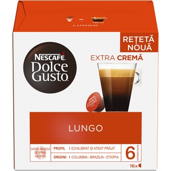 Capsule Nescafé Dolce Gusto Lungo, 16 capsule, 104g Capsule Nescafé Dolce Gusto Lungo, 16 capsule, 104g
