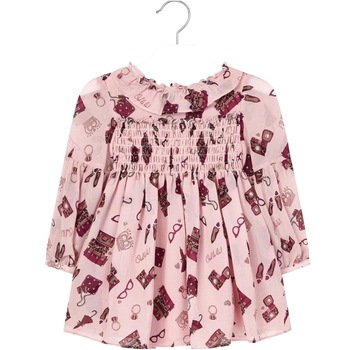 Rochita fetite, roz, cu imprimeu, Mayoral, marimea 5 ani Rochita fetite, roz, cu imprimeu, Mayoral, marimea 5 ani