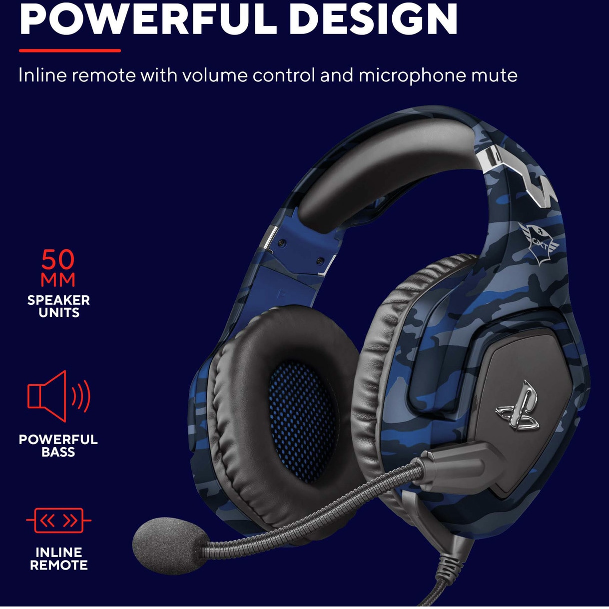 Casti de gaming pentru PS4 Trust GXT 488 Forze-B,microfon flexibil Casti de gaming pentru PS4 Trust GXT 488 Forze-B,microfon flexibil