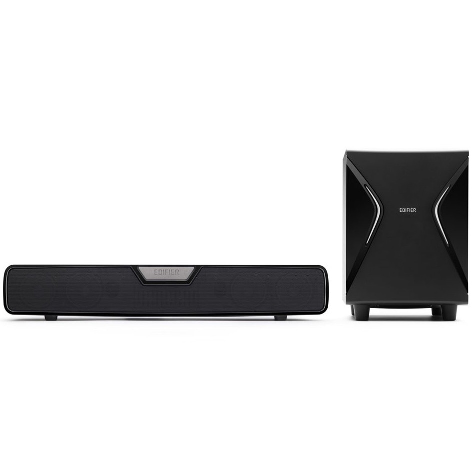 Edifier Sound Box Boxe Edifier Gaming Soundbar, RMS 86W (2 x 18W, 1 x 50W), BT/USB/OPT ...