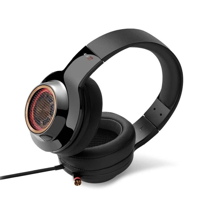 Casti gaming Edifier G4 Pro, iluminare RGB, surround virtual 7.1, vibratii, iluminare RGB, butoane control pe fir, microfon omnidirectional retractabil, USB, Negru