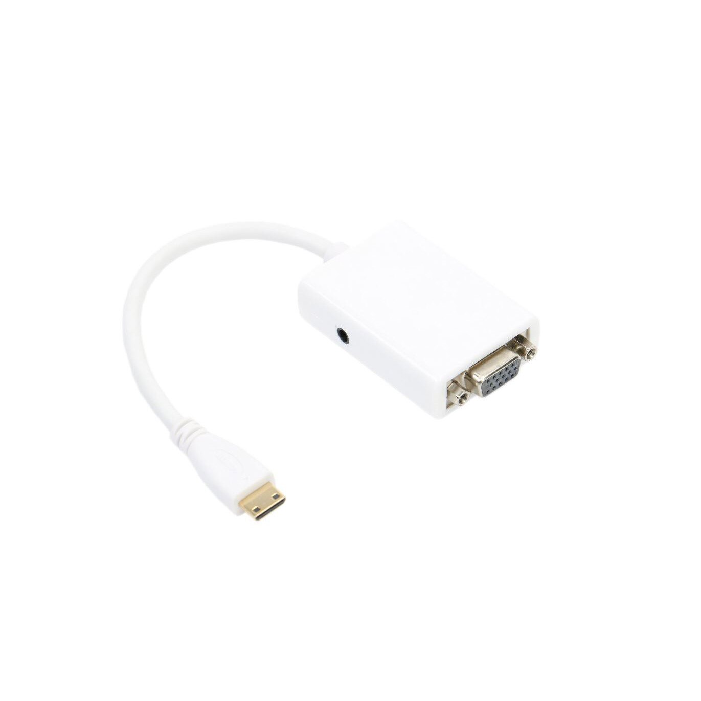 Adaptor Mini HDMI to VGA cu audio, 15 cm