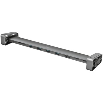 Docking station Trust Dalyx 10-IN-1, USB-C, Stand laptop integrat, Aluminium Docking station Trust Dalyx 10-IN-1, USB-C, Stand laptop integrat, Aluminium