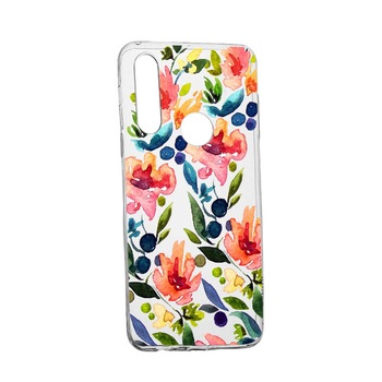 Husa Flowers Spring, pentru Huawei P30 Lite, rezistenta la uzura, anti-alunecare, din silicon Premium, 628 Husa Flowers Spring, pentru Huawei P30 Lite, rezistenta la uzura, anti-alunecare, din silicon Premium, 628