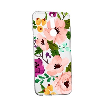 Husa Flowers, pentru LG K40 / K12 Plus, rezistenta la uzura, anti-alunecare, din silicon Premium, 629 Husa Flowers, pentru LG K40 / K12 Plus, rezistenta la uzura, anti-alunecare, din silicon Premium, 629
