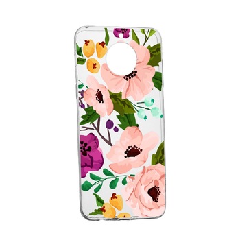 Husa Flowers, pentru Nokia 7.2, rezistenta la uzura, anti-alunecare, din silicon Premium, 629 Husa Flowers, pentru Nokia 7.2, rezistenta la uzura, anti-alunecare, din silicon Premium, 629