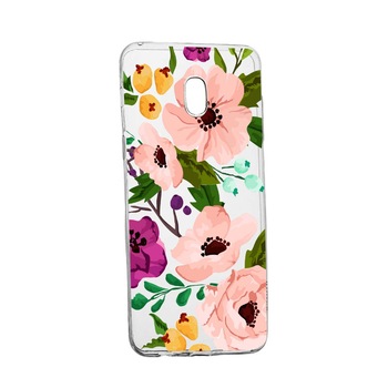 Husa Flowers, pentru Nokia 3, rezistenta la uzura, anti-alunecare, din silicon Premium, 629 Husa Flowers, pentru Nokia 3, rezistenta la uzura, anti-alunecare, din silicon Premium, 629