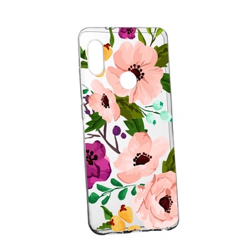 Husa Flowers, pentru Samsung Galaxy A10s, rezistenta la uzura, anti-alunecare, din silicon Premium, 629 Husa Flowers, pentru Samsung Galaxy A10s, rezistenta la uzura, anti-alunecare, din silicon Premium, 629
