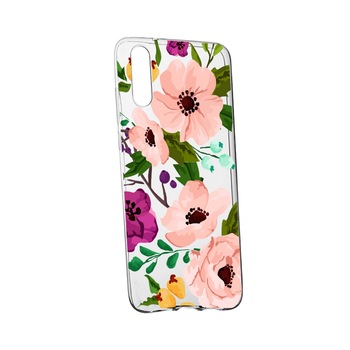 Husa Flowers, pentru Samsung Galaxy A2 Core, rezistenta la uzura, anti-alunecare, din silicon Premium, 629 Husa Flowers, pentru Samsung Galaxy A2 Core, rezistenta la uzura, anti-alunecare, din silicon Premium, 629