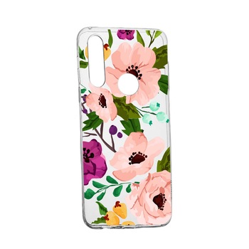 Husa Flowers, pentru Huawei P Smart Z, rezistenta la uzura, anti-alunecare, din silicon Premium, 629 Husa Flowers, pentru Huawei P Smart Z, rezistenta la uzura, anti-alunecare, din silicon Premium, 629
