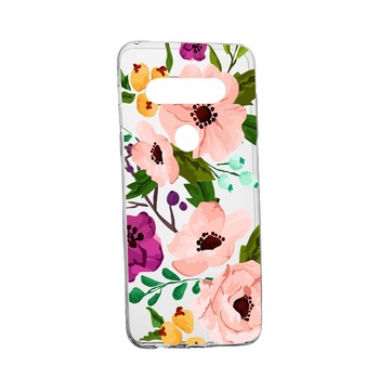 Husa Flowers, pentru LG K50 / Q60, rezistenta la uzura, anti-alunecare, din silicon Premium, 629 Husa Flowers, pentru LG K50 / Q60, rezistenta la uzura, anti-alunecare, din silicon Premium, 629