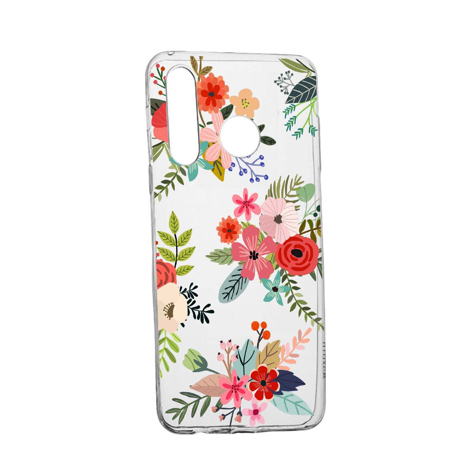 Husa Flowers, pentru Samsung Galaxy A60, rezistenta la uzura, anti-alunecare, din silicon Premium, 630